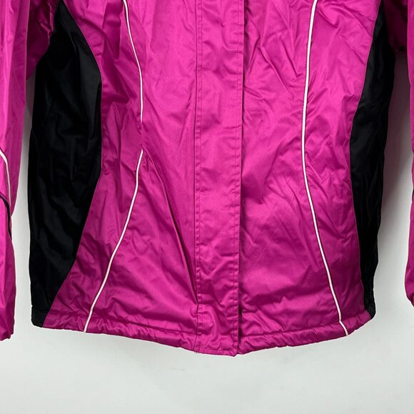 Athletic Works Parka Jacket Size L Purple Long Sleeve Hooded Lined Insulated - Picture 4 of 9